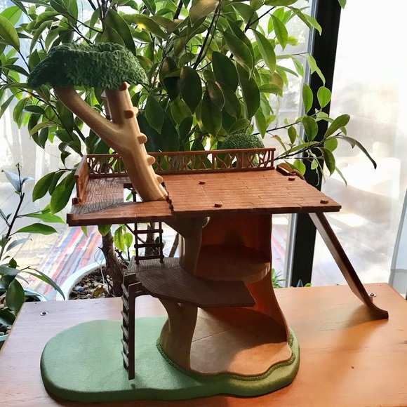 Epoch | Toys | Calico Critters Treehouse Toy Playset Slide Ladders ... - Treehouse For Parrots With Ladder For Sale